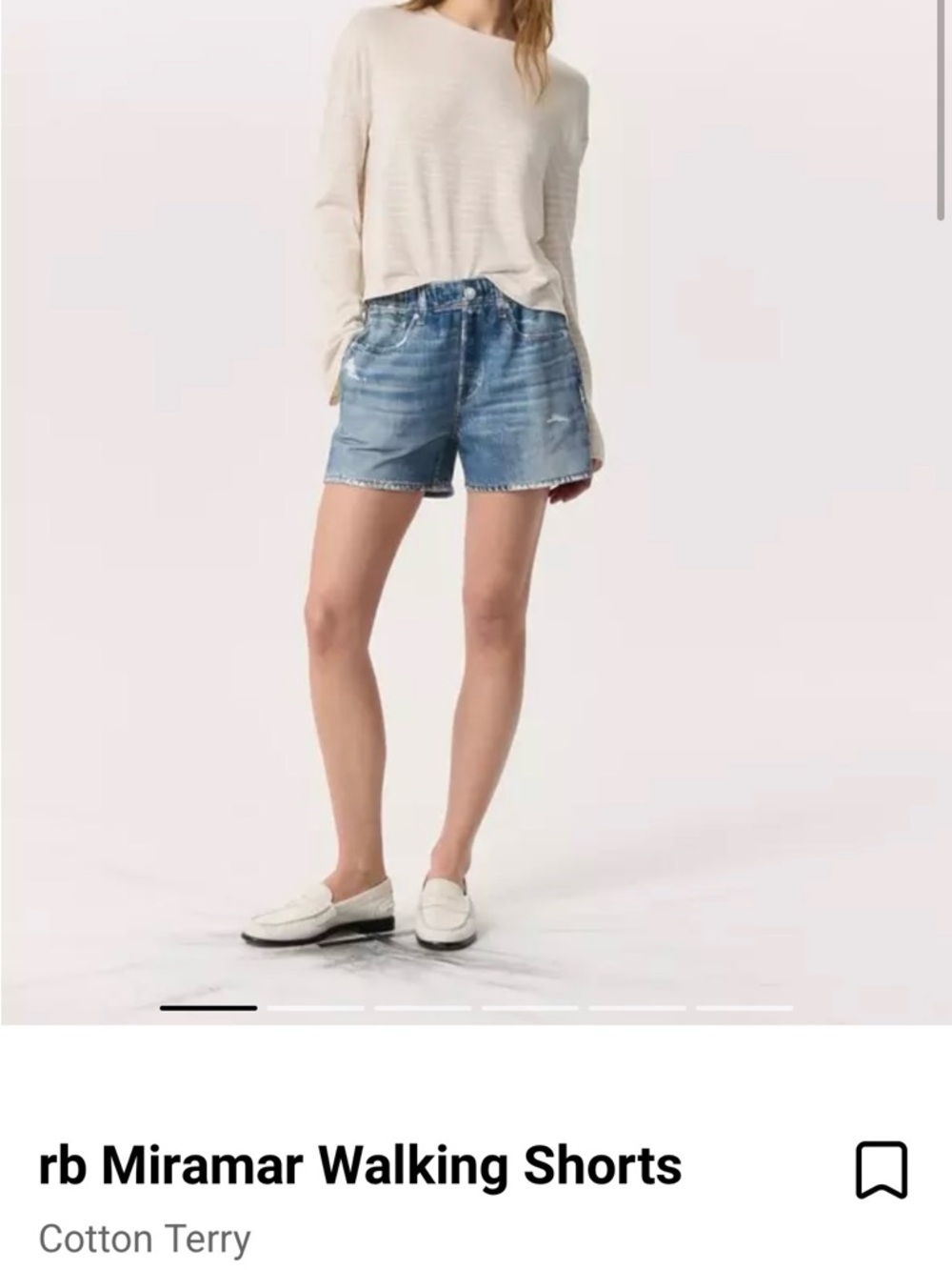 Rag & Bone Miramar Walking Shorts NWT size M - Picture 2 of 5